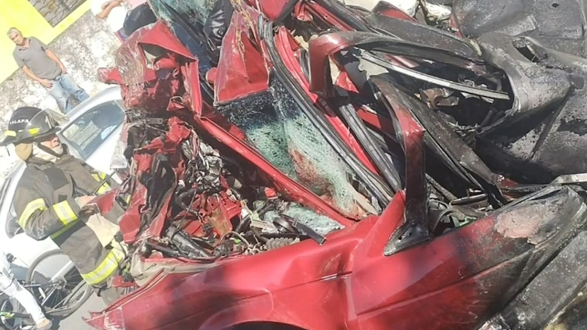 Carambola deja un muerto y 7 heridos en Xalapa, Veracruz