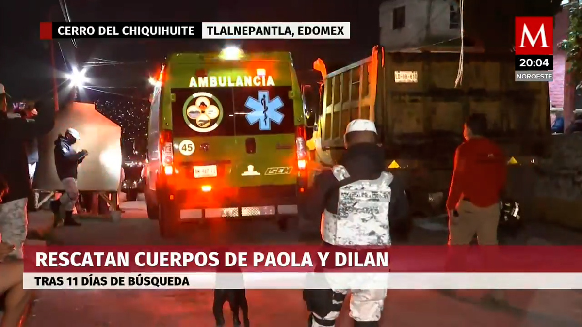Cerro del Chiquihuite: rescatan los cuerpos de Paola y su hijo Dilan