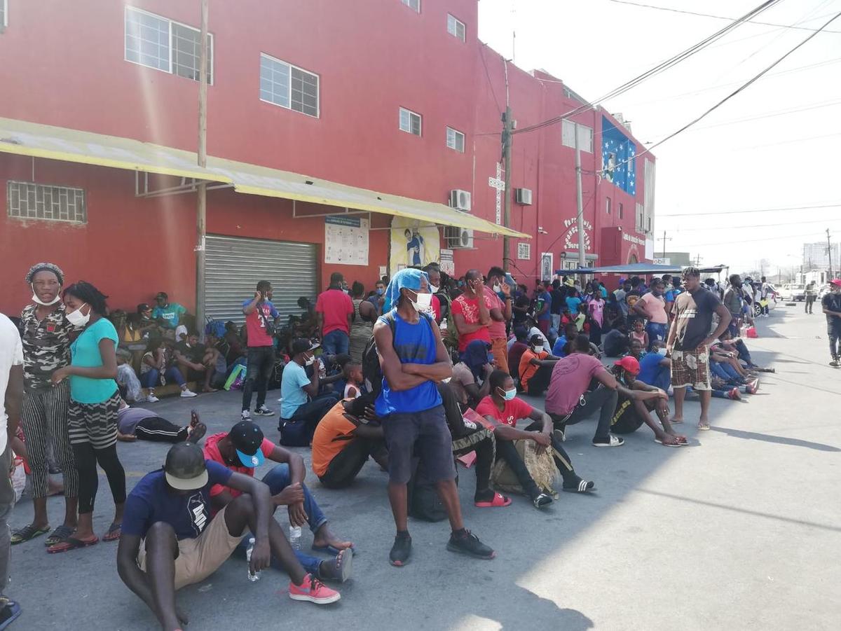 Migrantes en Nuevo León. Foto: Sandra González.