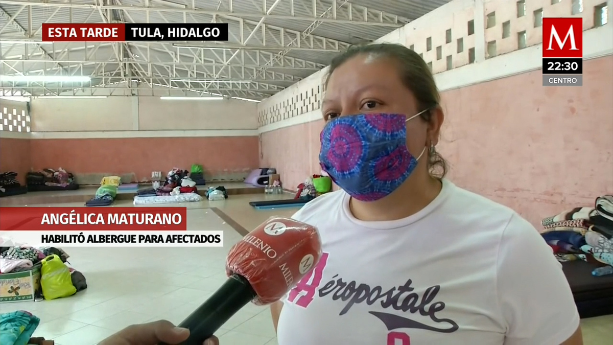 "Me puse en su lugar": mujer en Tula habilita albergue tras lluvias