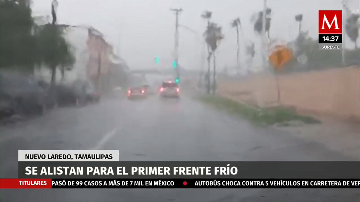 Se alistan para el primer frente frio en Nuevo Laredo