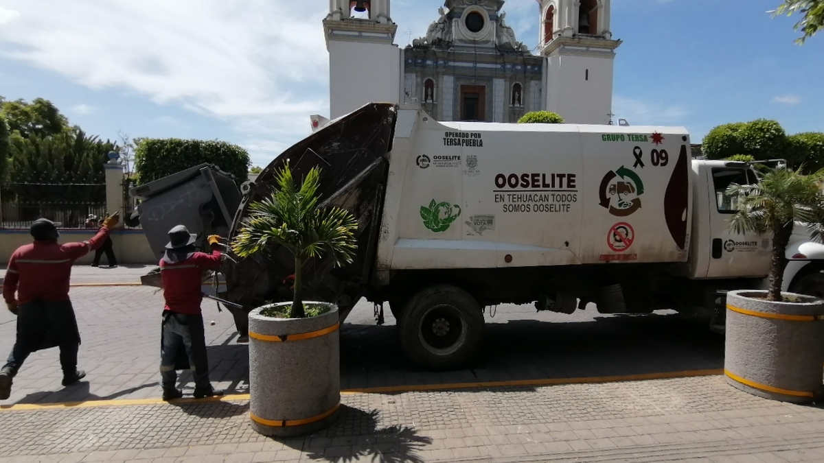 Empresa recolectora de residuos reanudó servicio en Tehuacán. (Apolonia Amayo)