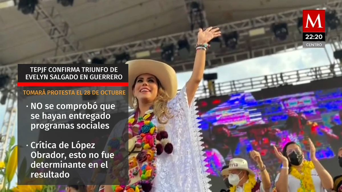 Evelyn Salgado. TEPJF confirma triunfo como gobernadora de Guerrero
