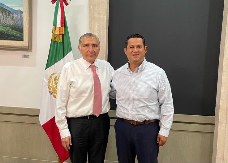 El gobernador de Guanajuato trató temas de interés con el secretario de Gobernación en la Ciudad de México. Redes sociales.