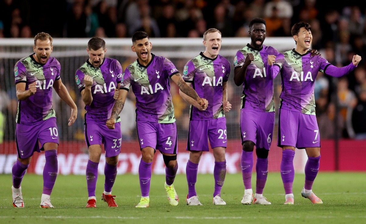 Jugadores del Tottenham celebrando (Reuters)