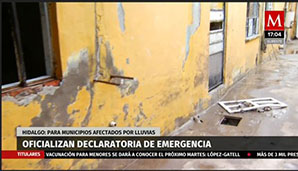 Oficializan declaratoria de emergencia en Hidalgo