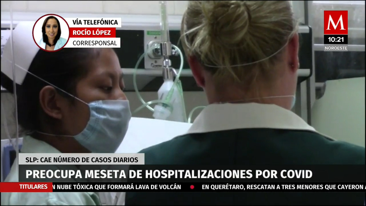 Preocupa meseta de hospitalizaciones por covid-19 en SLP