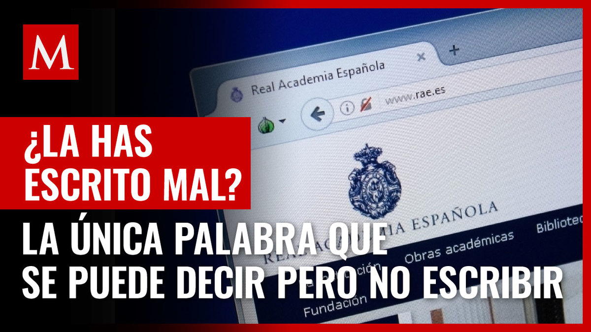 Español. Ésta es la palabra que se puede pronunciar pero no escribir