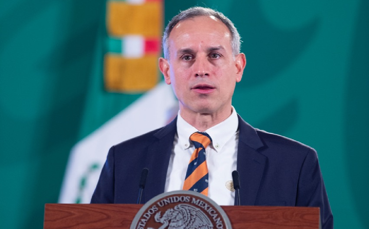 El subsecretario de Salud, Hugo López-Gatell, en la conferencia del 24 de septiembre. (Cortesía)