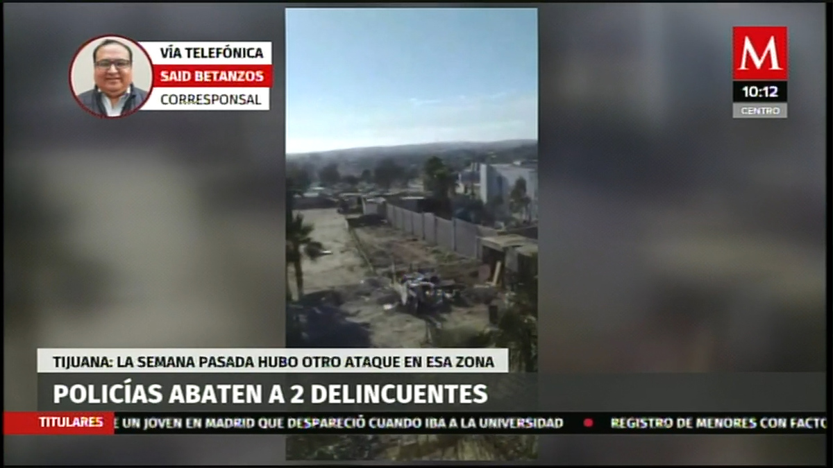 En enfrentamiento, policías abaten a dos delincuentes en Tijuana