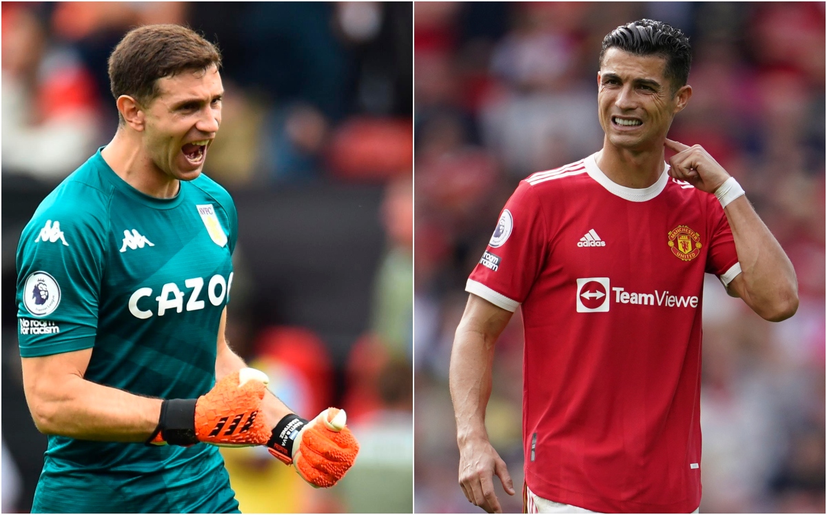 Emiliano Martínez retó a Cristiano Ronaldo (EFE / AP)