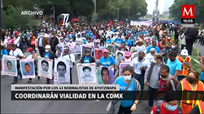 Coordinan vialidad en la CDMX por manifestación por los 43