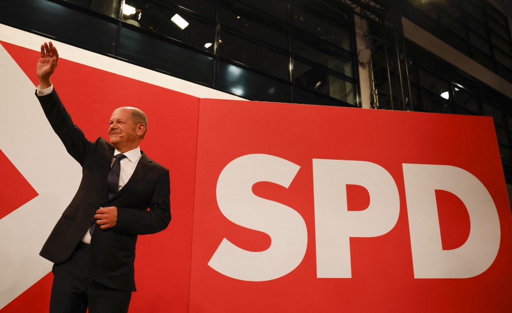 Olaf Scholz, líder del SDP y eventual ganador de las elecciones generales en Alemania. (AFP)