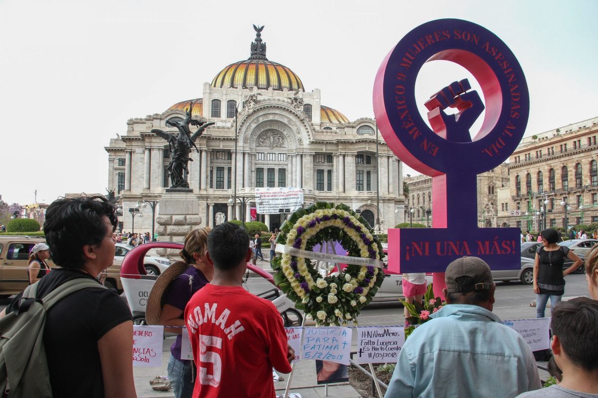La antimonumenta está frente al Palacio de Bellas Artes | Cuartoscuro
