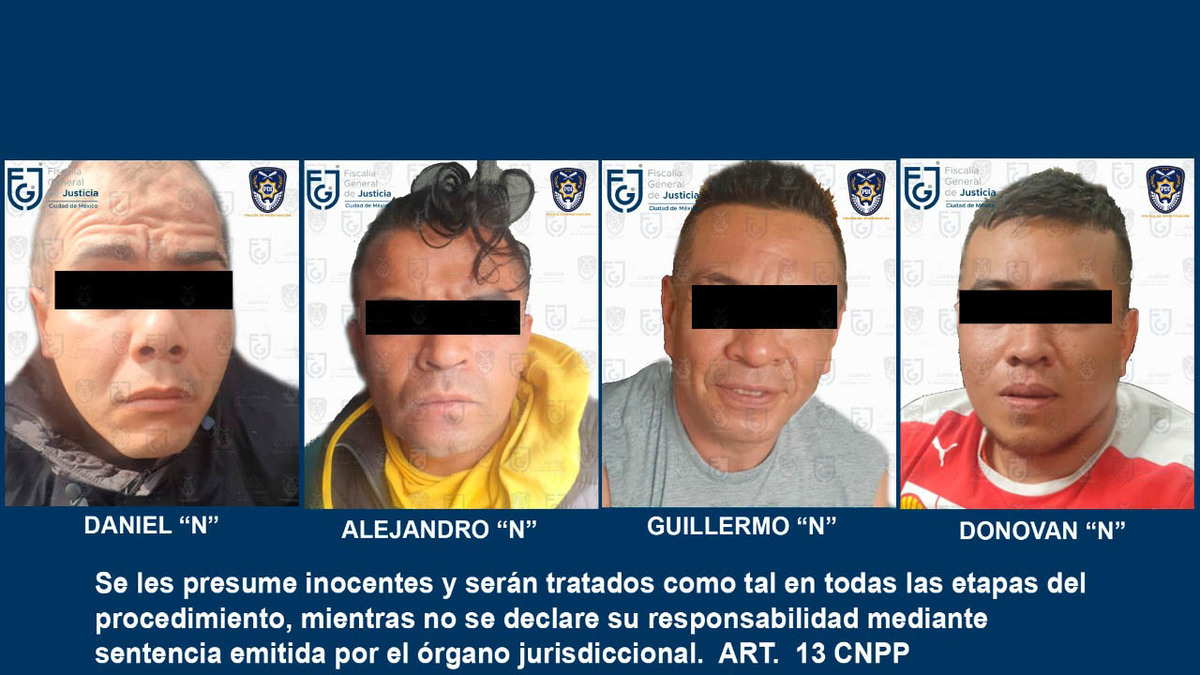 Detienen a 4 presuntos extorsionadores de La Unión Tepito; operaban en la Cuauhtémoc