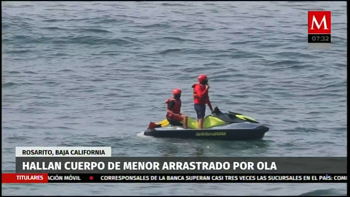 Hallan cuerpo de un menor arrastrado por ola en Baja California