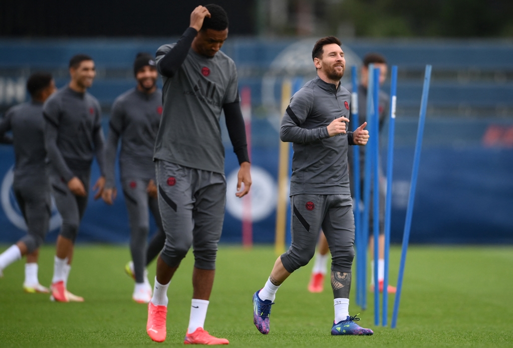 Lionel Messi volvió a entrenar con el PSG (AFP)