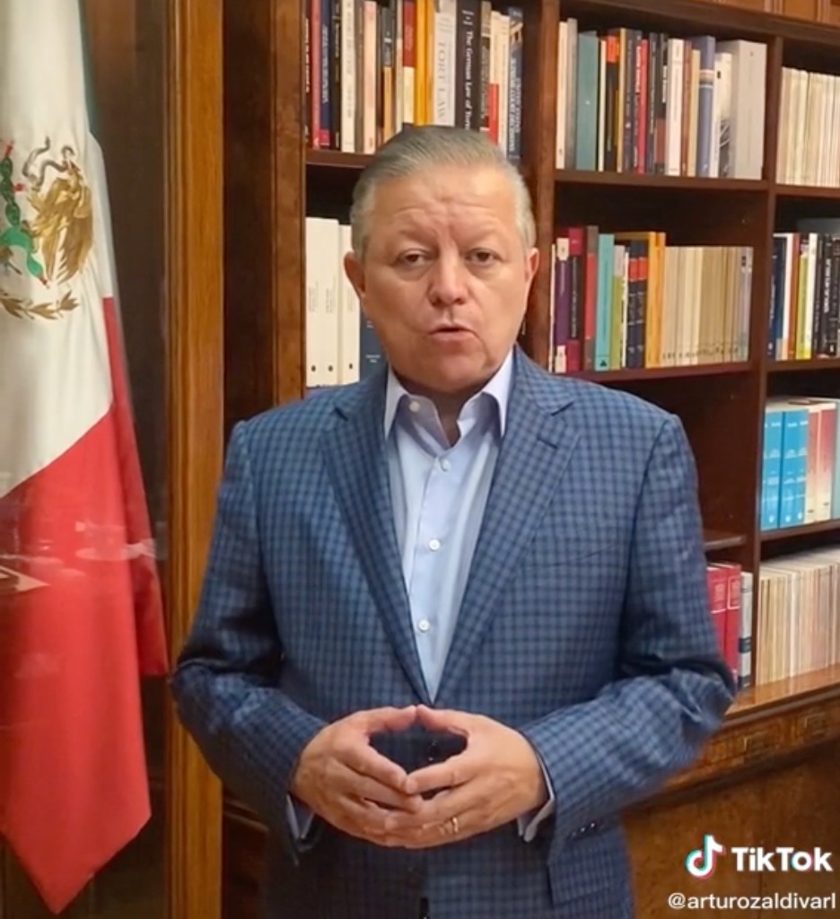 Ministro presidente de la Suprema Corte de Justicia de la Nación (SCJN),  Arturo Zaldívar. (Tik-Tok)