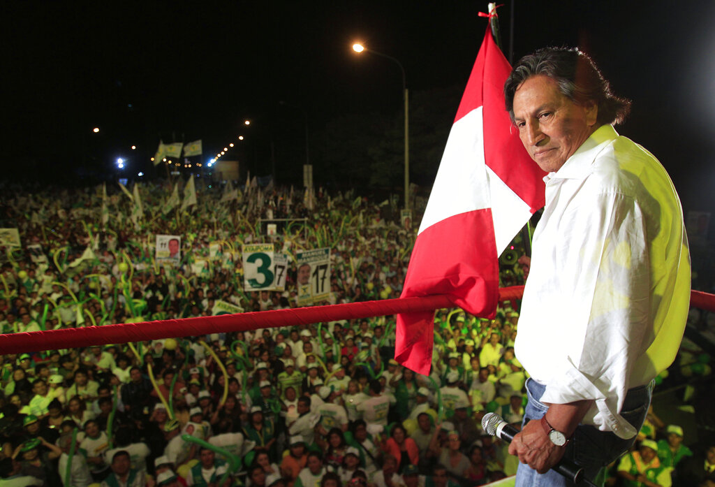 Alejandro Toledo, ex presidente de Perú. (AP / Archivo)