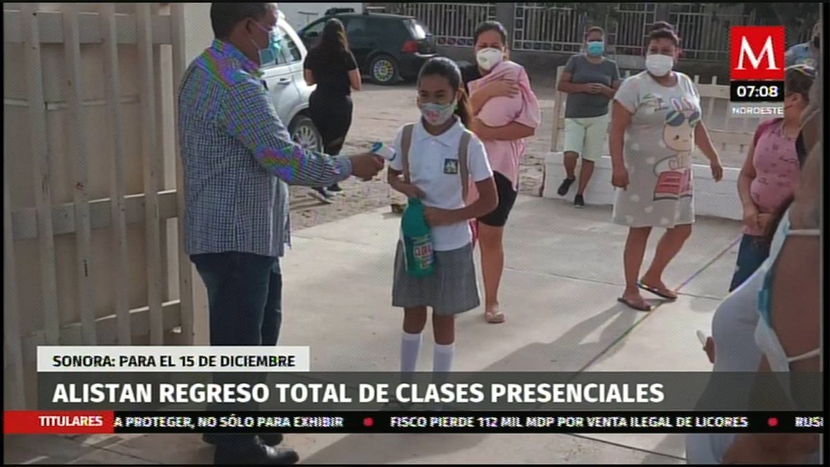 Alistan regreso total a clases presenciales en Sonora