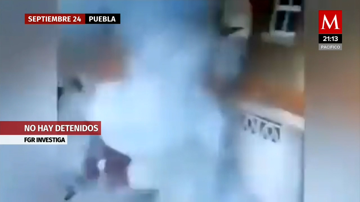 FGR investiga caso de explosivo en vivienda de Puebla