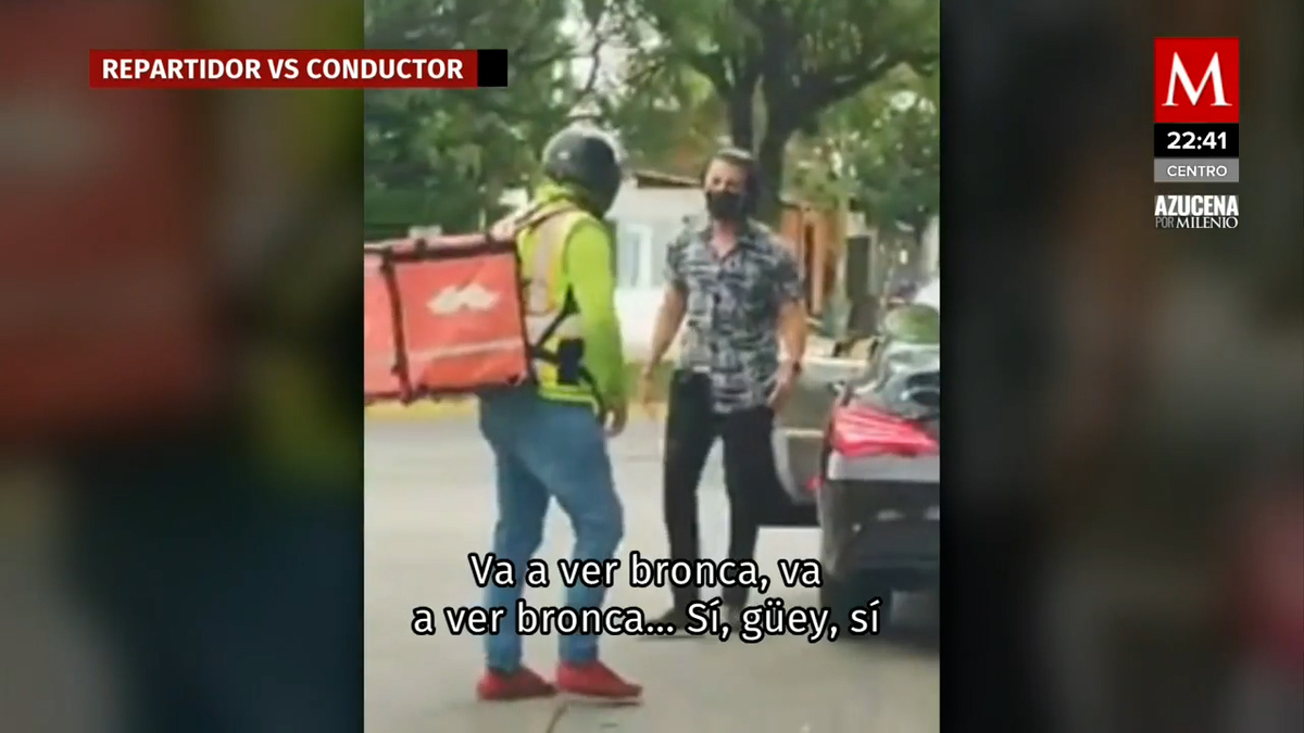 VIDEO. Repartidor Rappi da lección a conductor: tirar basura calle