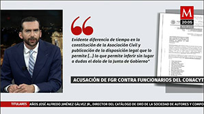 Apoderada de Conacyt presentó denuncia