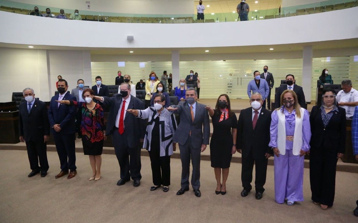 Consejeros del fiscal de Justicia de Tamaulipas rinden protesta. (Congreso de Tamaulipas)