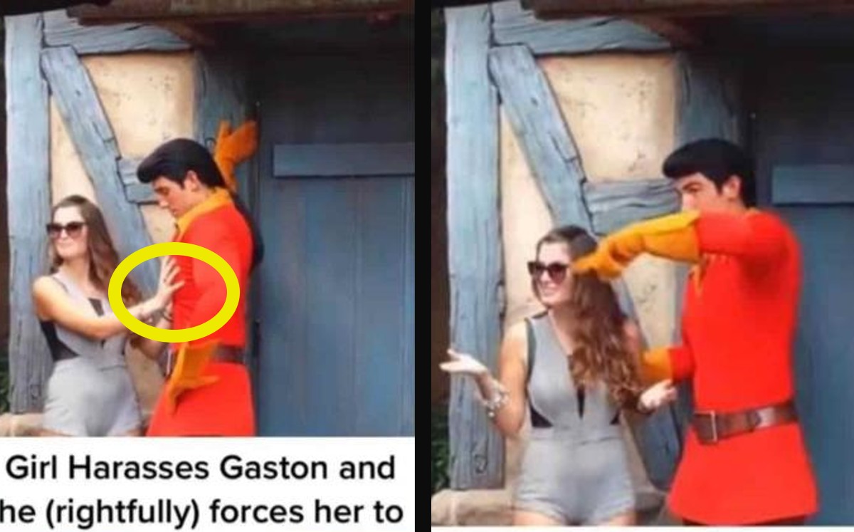 Expulsan a mujer de Disney por acosar a personaje de La bella y la bestia. (Especial)