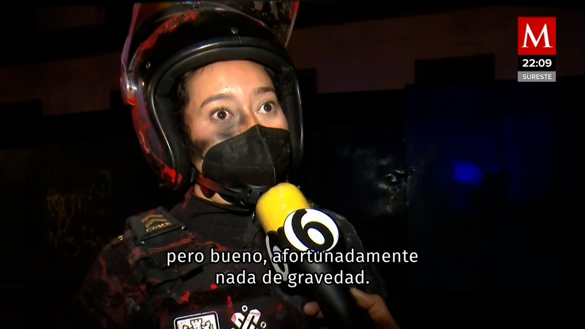 Tenemos una familia esperándonos en casa: policía herida en marcha