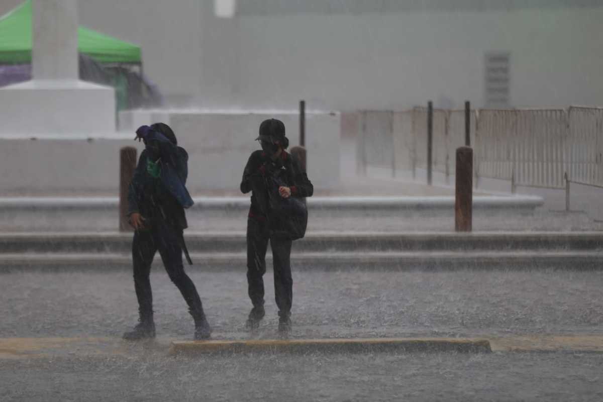 Lluvias en Pachuca y Mineral de la Reforma. (Jorge Sánchez)