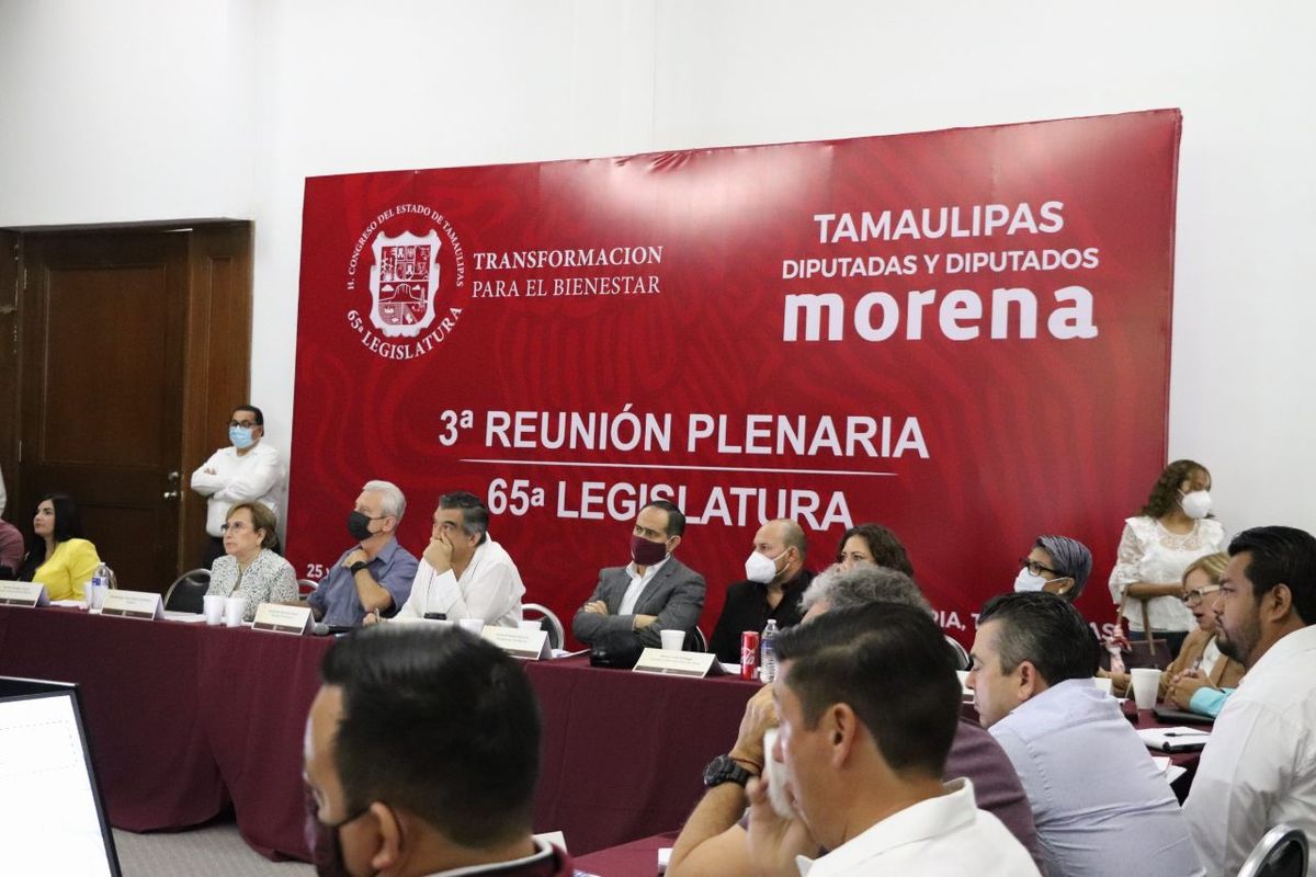 Los diputados de Morena se reunieron en Tamaulipas. (Especial)