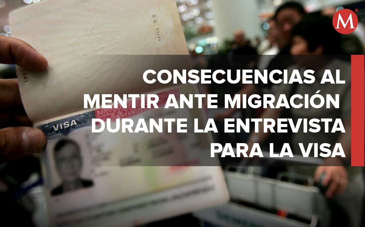 Mentir durante la entrevista de la visa tiene sus consecuencias. / Fotografía: Equipo de diseño Milenio.