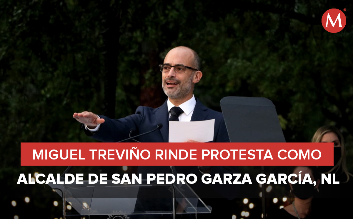 Miguel Treviño rinde protesta como alcalde electo de San Pedro en NL