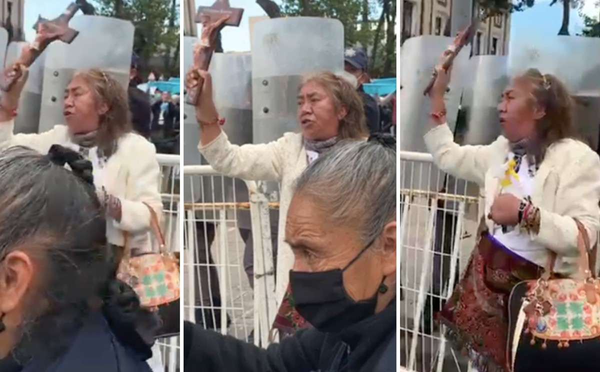 Señalaba que las asistentes se irían al infierno.