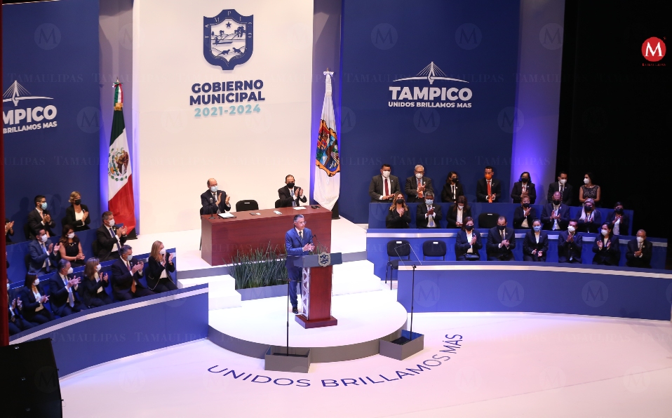 El alcalde de Tampico, Jesús Nader Nasrallah rindió protesta (Yazmín Sánchez)