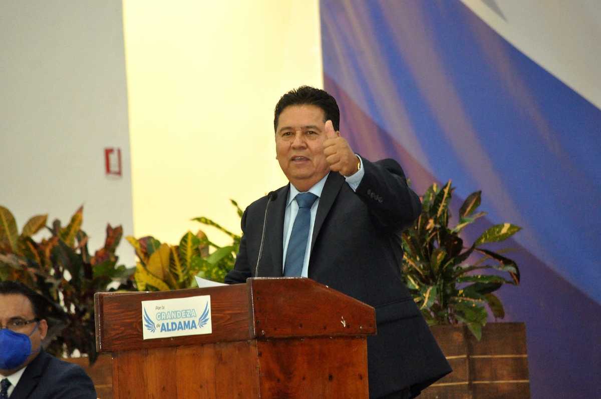 Alejandro García Barrientos toma protesta como alcalde de Aldama (Sergio Sánchez)