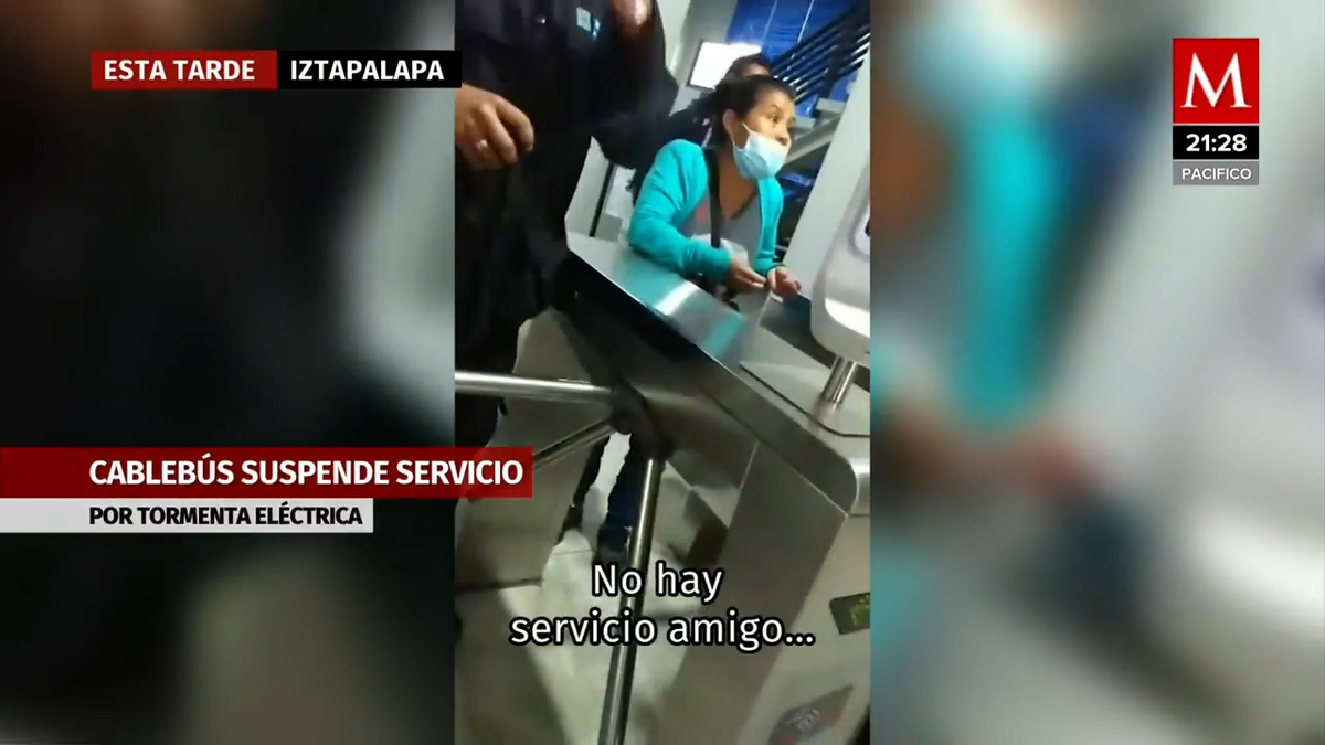 Cablebús suspende servicio por dos horas en L2 debido a tormenta