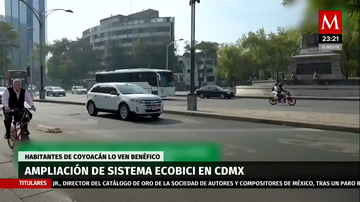 Habitantes de Coyoacán en CdMx celebran ampliación de Ecobici
