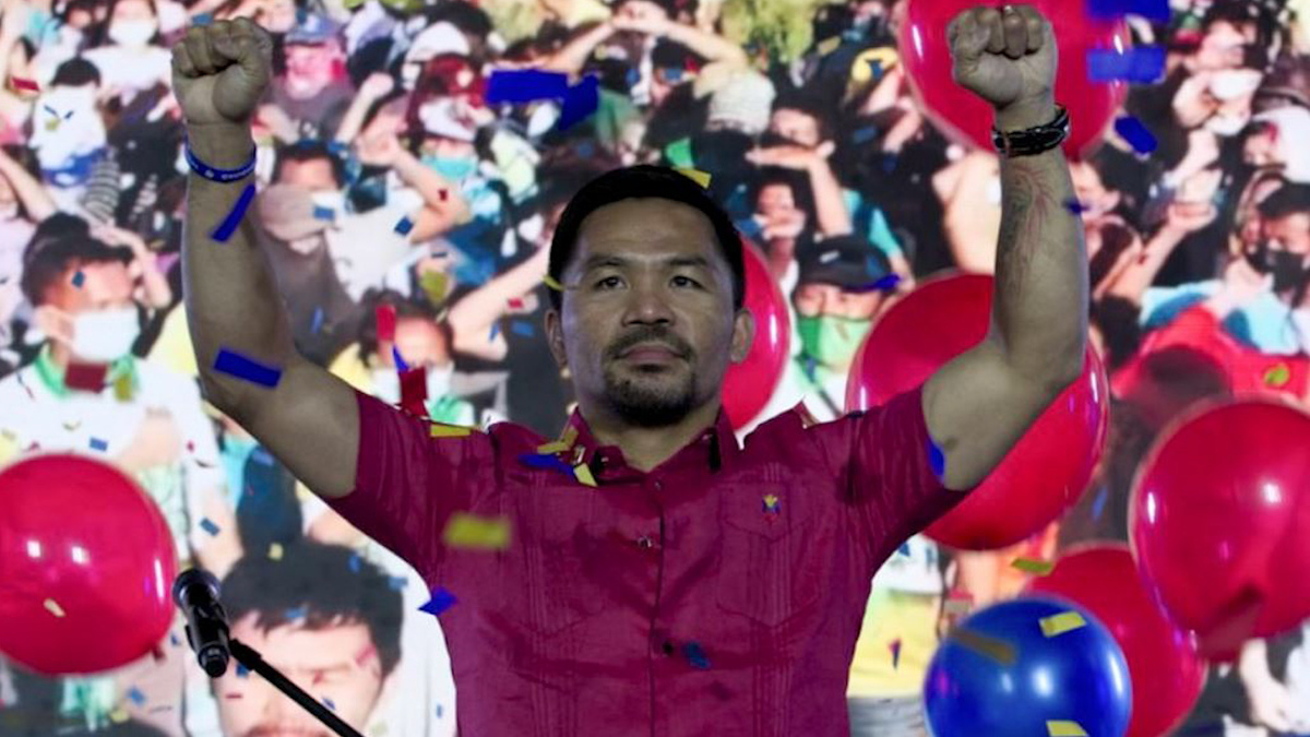 Manny Pacquiao anuncia su retiro del boxeo tras postularse a la presidencia de Filipinas