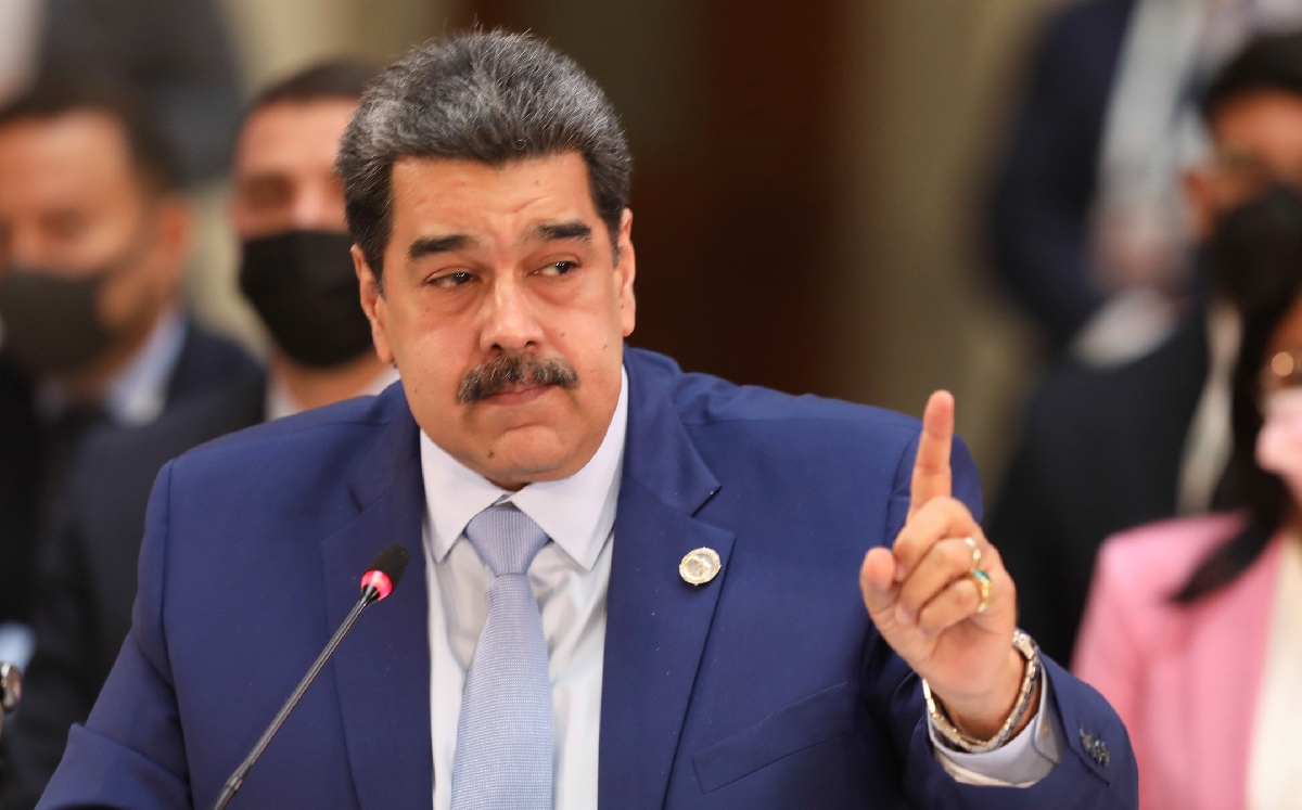El presidente de Venezuela, Nicolás Maduro, habla en la Cumbre de la Celac el 18 de septiembre. (AP)
