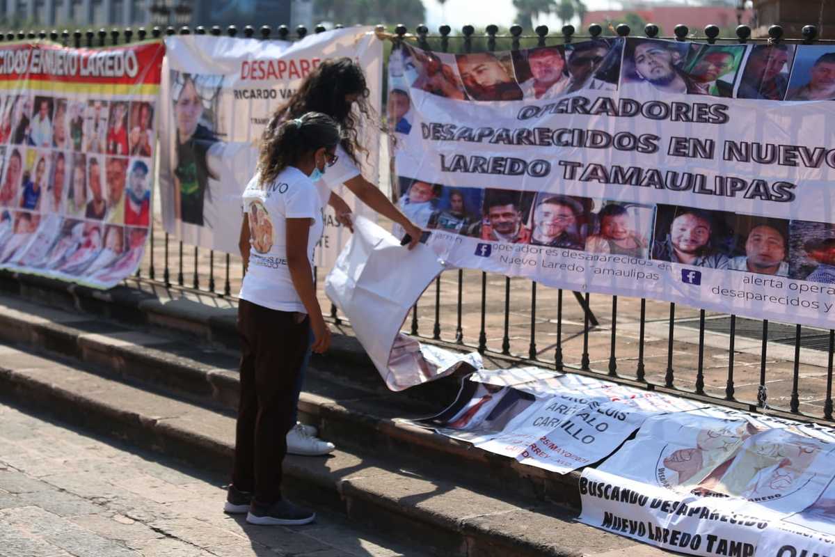 Protestan familiares de desaparecidos en Nuevo León. Foto: Jorge López.