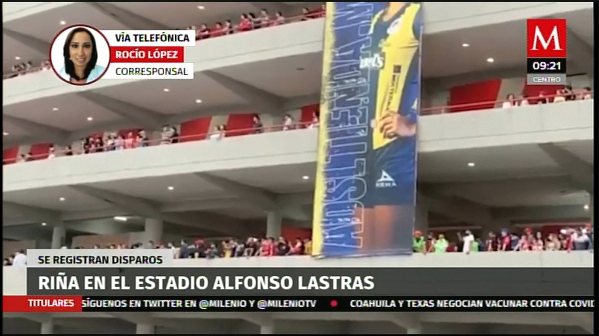 Riña en las afueras del estadio Alfonso Lastras entre aficionados