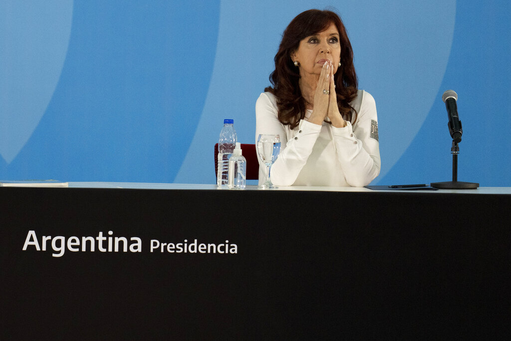 Cristina Fernández de Kirchner, ex presidenta de Argentina y actual vicepresidenta. (AP)