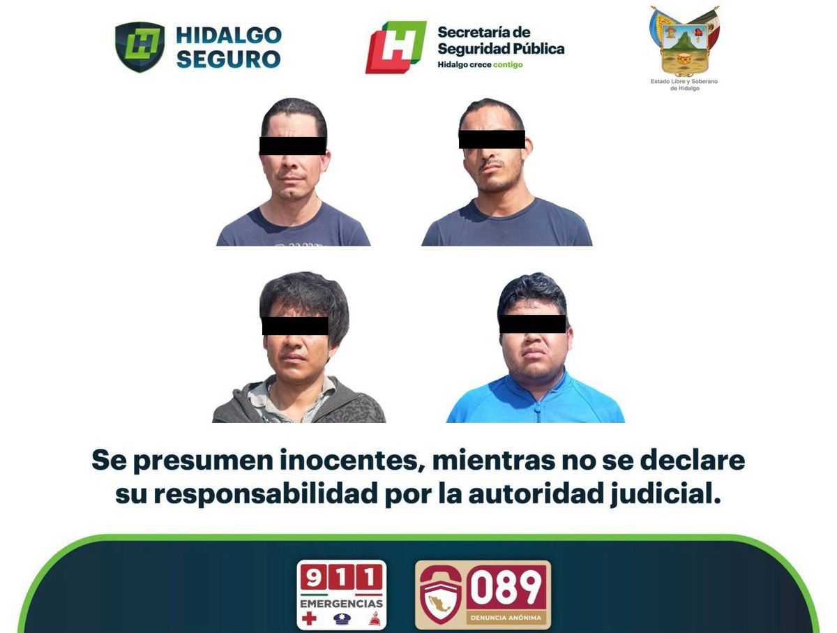 Detenidos implicados por presunto narcomenudeo sobre la carretera Mixquiahuala-Tlahuelilpan (Especial)