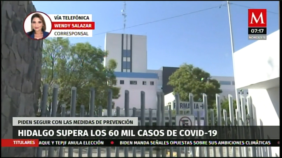 Hidalgo supera los 60 mil casos de covid-19