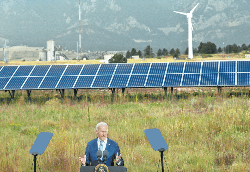 El jefe de la Casa Blanca visitó las oficinas del Laboratorio Nacional de Energías Renovables en Arvada, Colorado. Leah Millis/Reuters