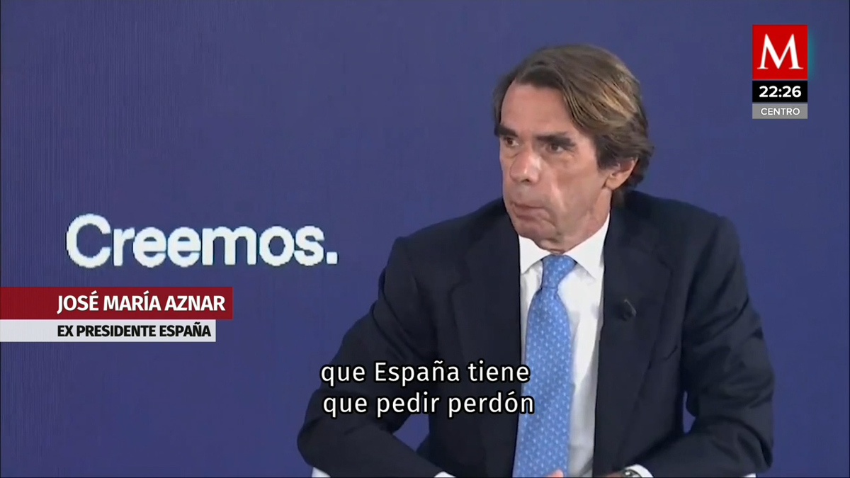 José María Aznar, ex presidente de España, se burló de AMLO