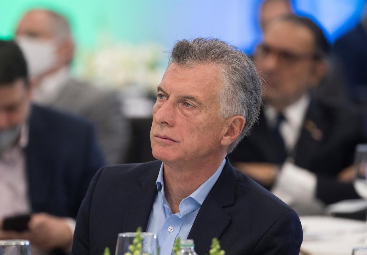 Mauricio Macri, ex presidente de Argentina, durante el foro Desafíos Económicos y Geopolíticos de América Latina y el Caribe. (EFE)