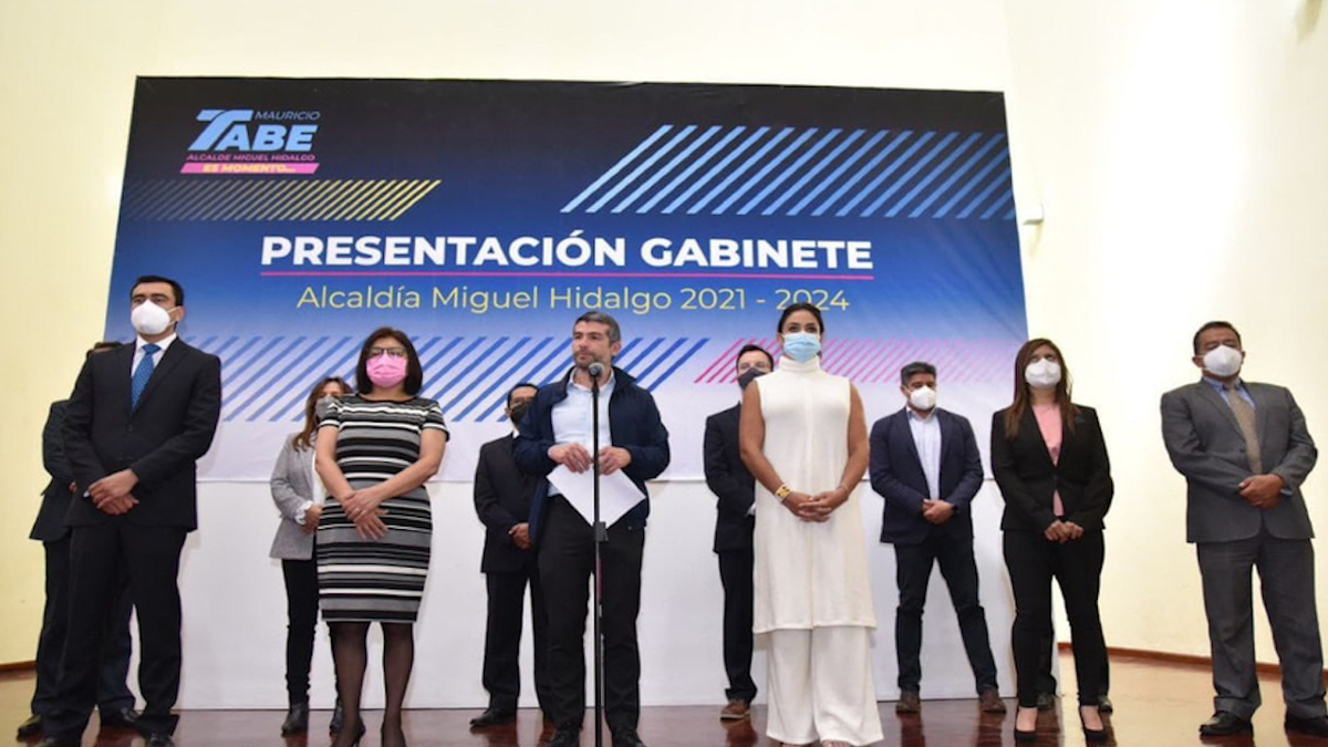 Mauricio Tabe presenta su gabinete para la alcaldía Miguel Hidalgo